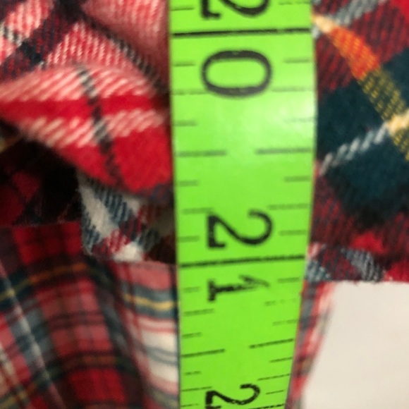 - Womens Red,Green,White,Flannel Plaid Sleepwear Size Medium. - Picture 4 of 5